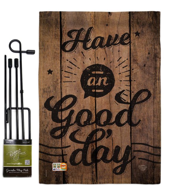 Have an Good Day - Expression Inspirational Vertical Impressions Decorative Flags HG191191 Made In USA - Image 9