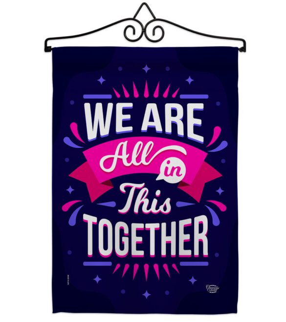 All In This - Expression Inspirational Vertical Impressions Decorative Flags HG192248 Made In USA - Image 8