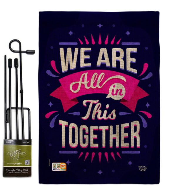All In This - Expression Inspirational Vertical Impressions Decorative Flags HG192248 Made In USA - Image 13