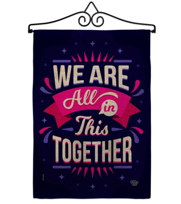 All In This - Expression Inspirational Vertical Impressions Decorative Flags HG192248 Made In USA - Image 14