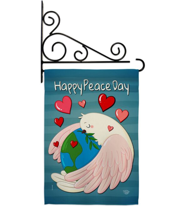 Happy Peace Day - Expression Inspirational Vertical Impressions Decorative Flags HG192420 Made In USA - Image 8