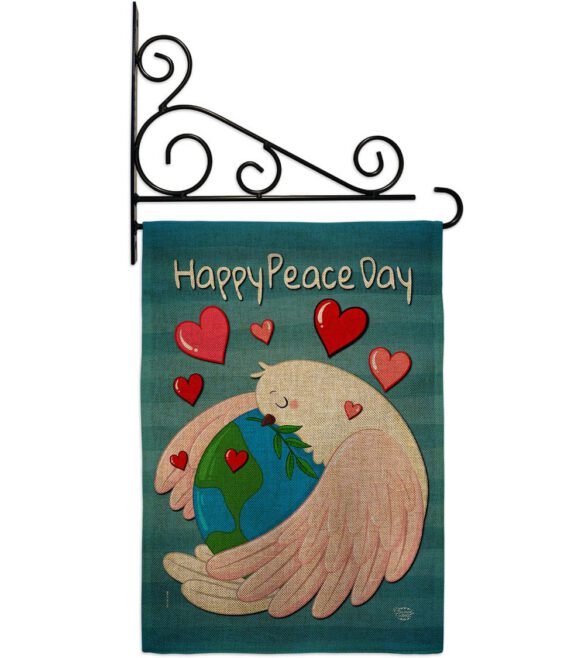 Happy Peace Day - Expression Inspirational Vertical Impressions Decorative Flags HG192420 Made In USA - Image 18