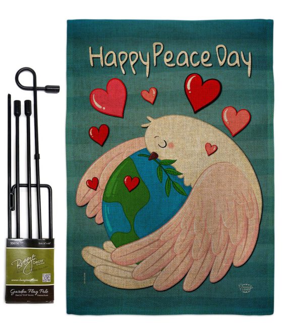 Happy Peace Day - Expression Inspirational Vertical Impressions Decorative Flags HG192420 Made In USA - Image 14