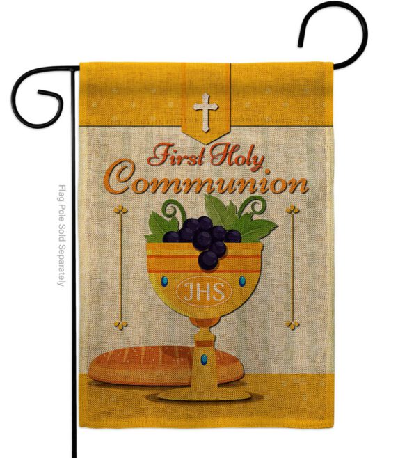 Holy Communion - Faith Religious Inspirational Vertical Impressions Decorative Flags HG120062 Made In USA - Image 22