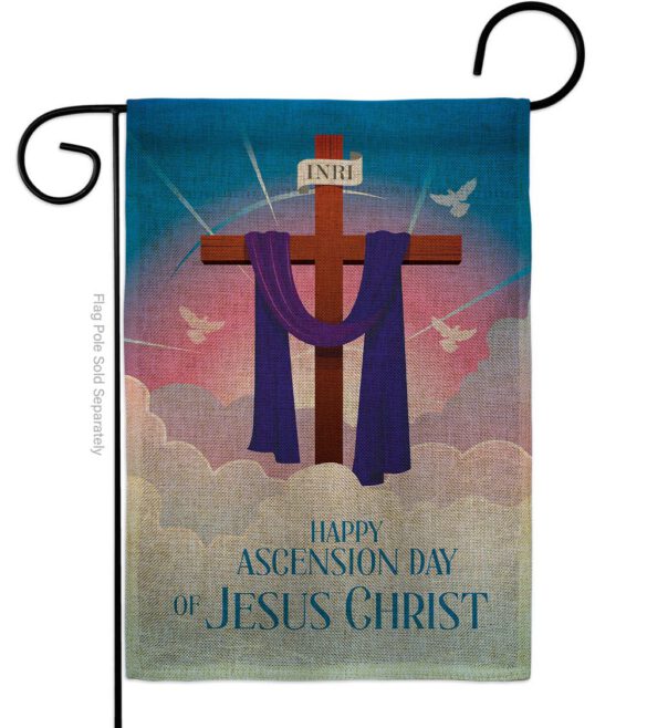 Happy Asgension - Faith Religious Inspirational Vertical Impressions Decorative Flags HG130429 Made In USA - Image 22