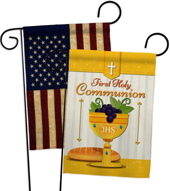 Holy Communion - Faith Religious Inspirational Vertical Impressions Decorative Flags HG120062 Made In USA - Image 7
