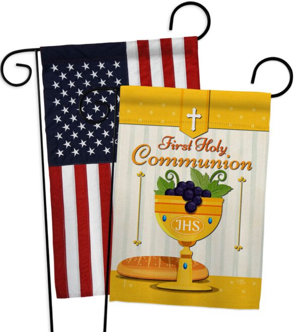 Holy Communion - Faith Religious Inspirational Vertical Impressions Decorative Flags HG120062 Made In USA - Image 9