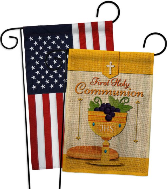 Holy Communion - Faith Religious Inspirational Vertical Impressions Decorative Flags HG120062 Made In USA - Image 30