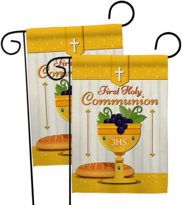 Holy Communion - Faith Religious Inspirational Vertical Impressions Decorative Flags HG120062 Made In USA - Image 11