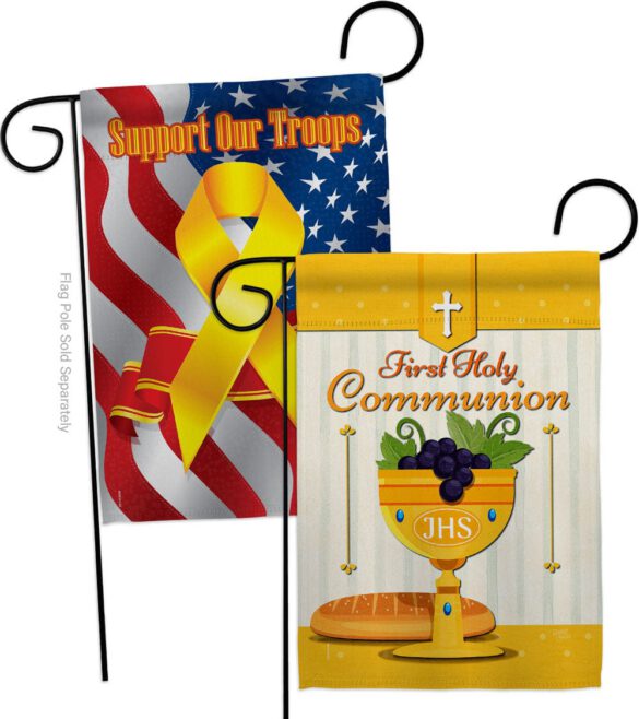 Holy Communion - Faith Religious Inspirational Vertical Impressions Decorative Flags HG120062 Made In USA - Image 13