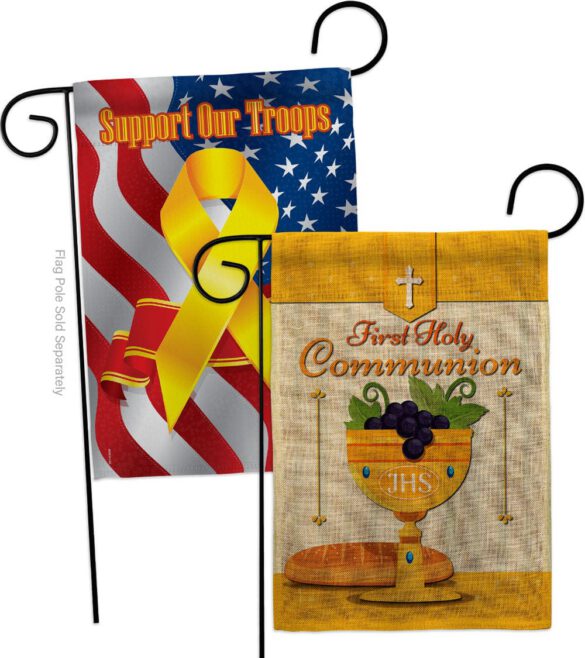 Holy Communion - Faith Religious Inspirational Vertical Impressions Decorative Flags HG120062 Made In USA - Image 34