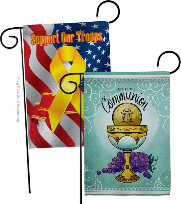 First Communion - Faith Religious Inspirational Vertical Impressions Decorative Flags HG130342 Made In USA - Image 13