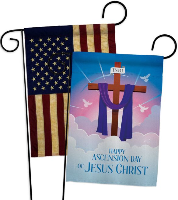 Happy Asgension - Faith Religious Inspirational Vertical Impressions Decorative Flags HG130429 Made In USA - Image 7