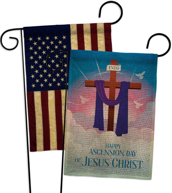 Happy Asgension - Faith Religious Inspirational Vertical Impressions Decorative Flags HG130429 Made In USA - Image 28