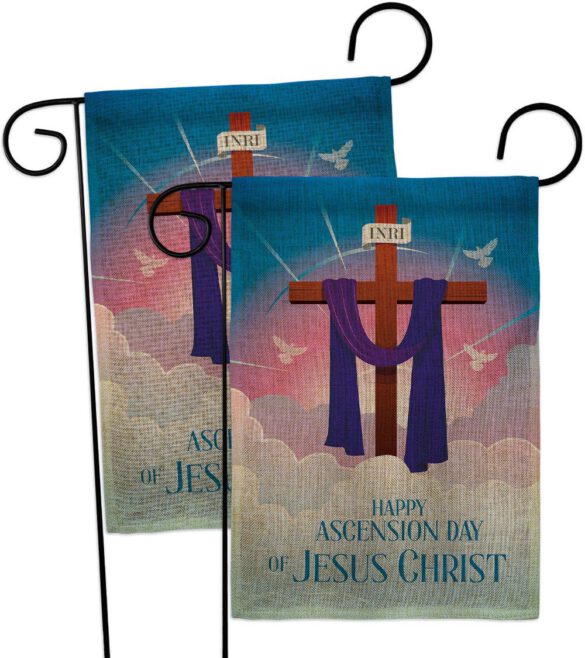 Happy Asgension - Faith Religious Inspirational Vertical Impressions Decorative Flags HG130429 Made In USA - Image 32