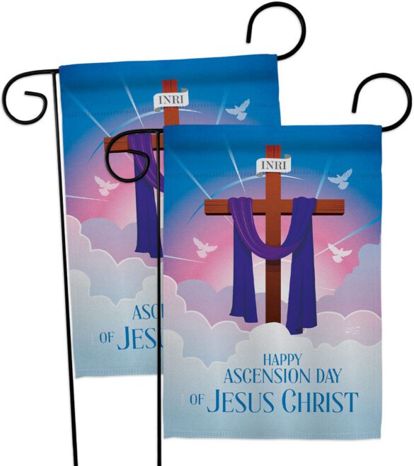 Happy Asgension - Faith Religious Inspirational Vertical Impressions Decorative Flags HG130429 Made In USA - Image 11