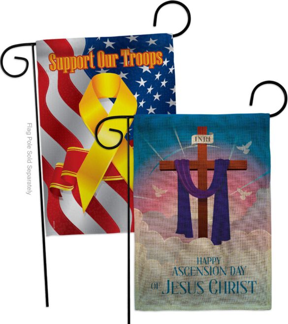 Happy Asgension - Faith Religious Inspirational Vertical Impressions Decorative Flags HG130429 Made In USA - Image 34
