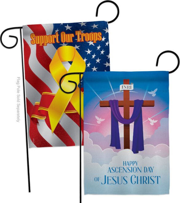 Happy Asgension - Faith Religious Inspirational Vertical Impressions Decorative Flags HG130429 Made In USA - Image 13