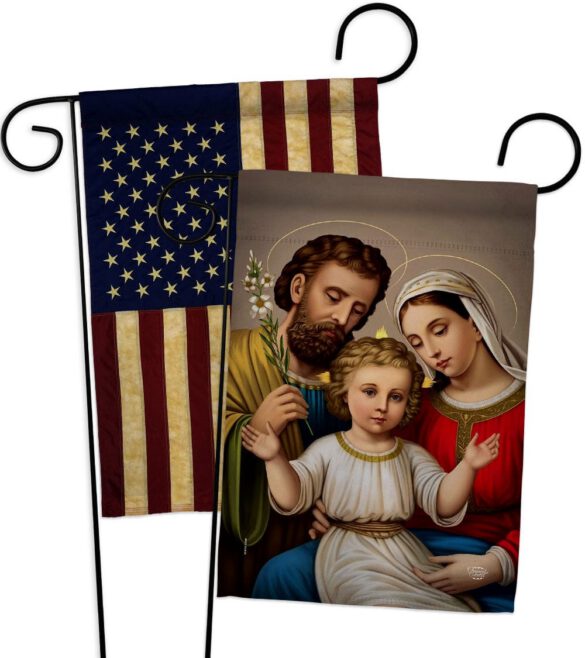 Holy Family - Faith Religious Inspirational Vertical Impressions Decorative Flags HG190085 Made In USA - Image 7
