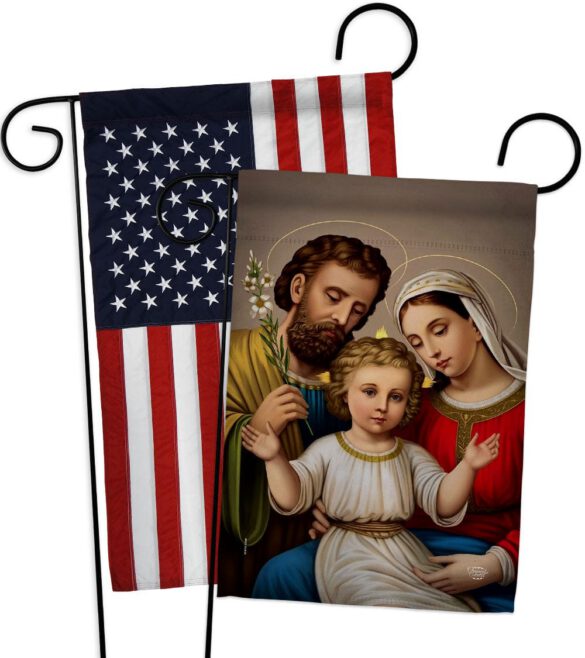 Holy Family - Faith Religious Inspirational Vertical Impressions Decorative Flags HG190085 Made In USA - Image 9