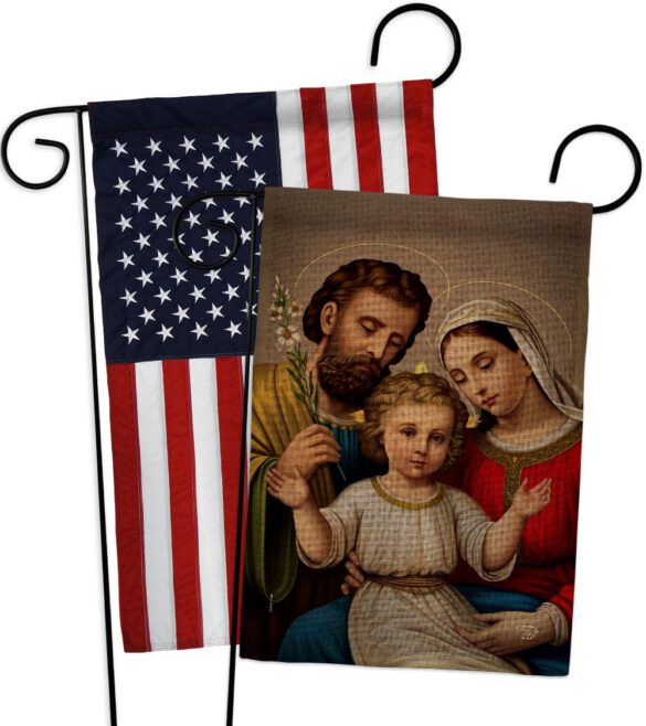 Holy Family - Faith Religious Inspirational Vertical Impressions Decorative Flags HG190085 Made In USA - Image 30