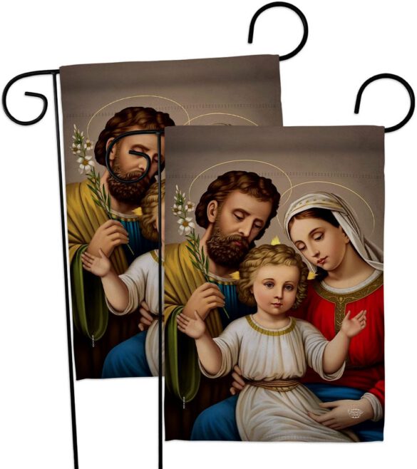Holy Family - Faith Religious Inspirational Vertical Impressions Decorative Flags HG190085 Made In USA - Image 11