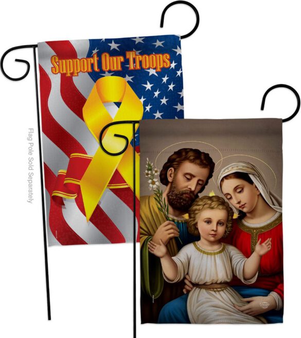 Holy Family - Faith Religious Inspirational Vertical Impressions Decorative Flags HG190085 Made In USA - Image 13