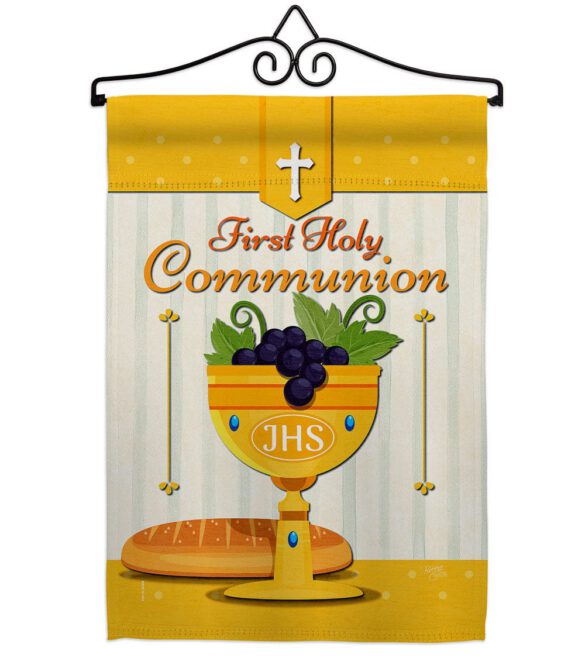 Holy Communion - Faith Religious Inspirational Vertical Impressions Decorative Flags HG120062 Made In USA - Image 16