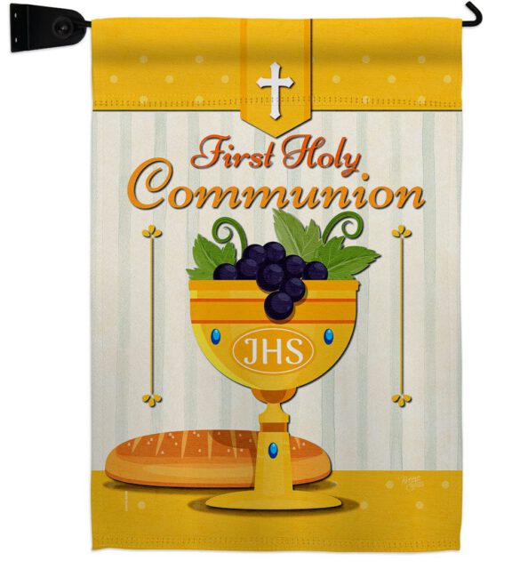 Holy Communion - Faith Religious Inspirational Vertical Impressions Decorative Flags HG120062 Made In USA - Image 18