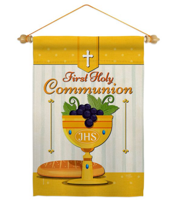 Holy Communion - Faith Religious Inspirational Vertical Impressions Decorative Flags HG120062 Made In USA - Image 19