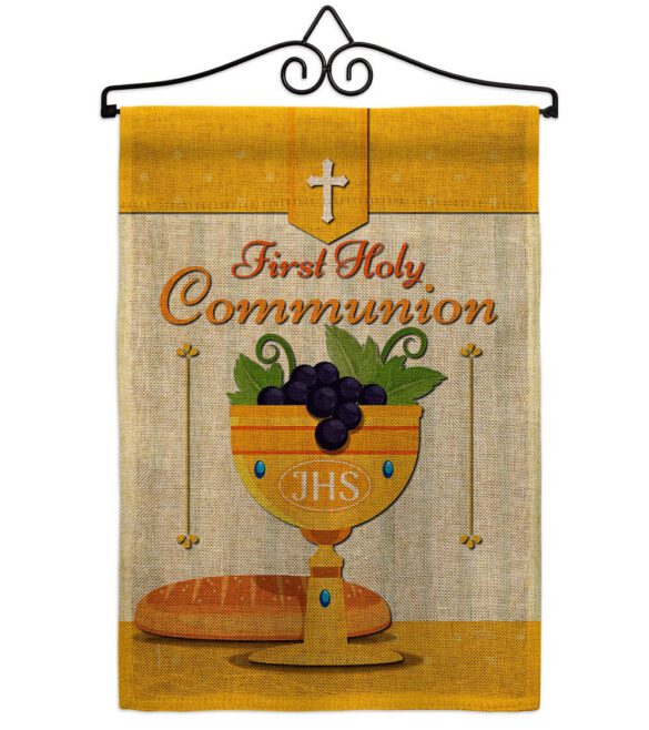 Holy Communion - Faith Religious Inspirational Vertical Impressions Decorative Flags HG120062 Made In USA - Image 37