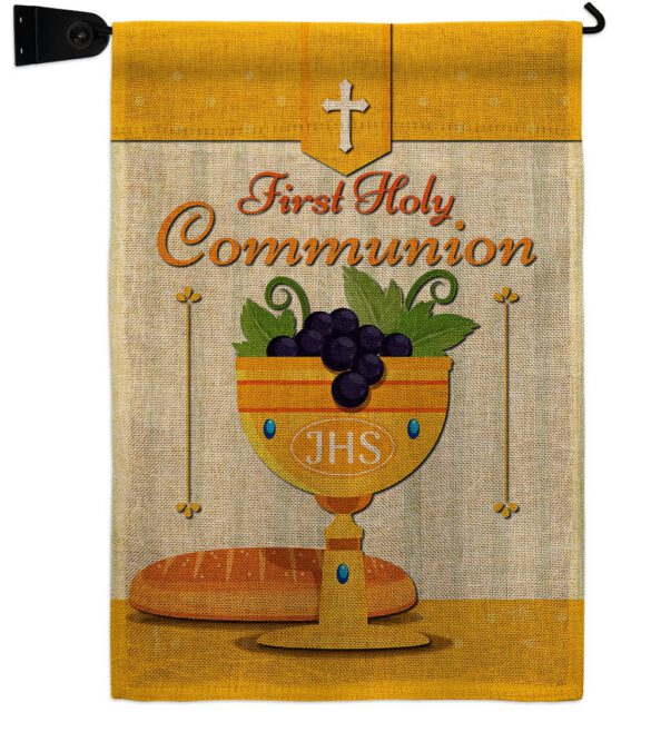 Holy Communion - Faith Religious Inspirational Vertical Impressions Decorative Flags HG120062 Made In USA - Image 39