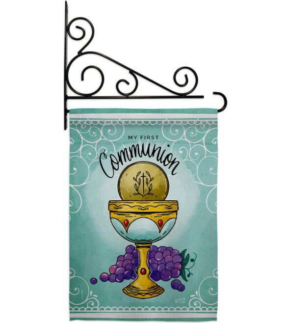First Communion - Faith Religious Inspirational Vertical Impressions Decorative Flags HG130342 Made In USA - Image 17