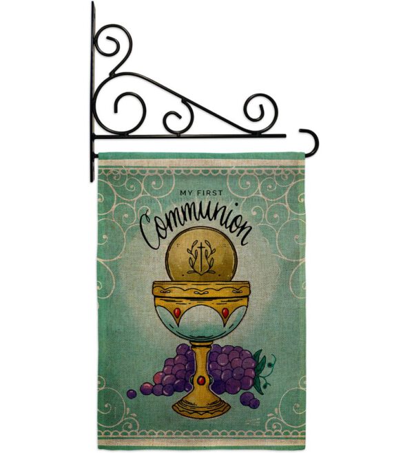 First Communion - Faith Religious Inspirational Vertical Impressions Decorative Flags HG130342 Made In USA - Image 38