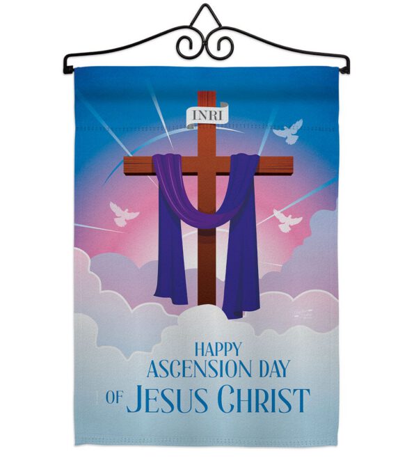 Happy Asgension - Faith Religious Inspirational Vertical Impressions Decorative Flags HG130429 Made In USA - Image 16
