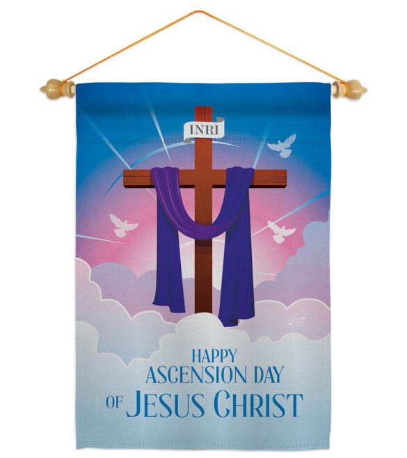 Happy Asgension - Faith Religious Inspirational Vertical Impressions Decorative Flags HG130429 Made In USA - Image 19
