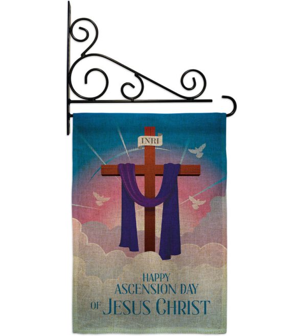 Happy Asgension - Faith Religious Inspirational Vertical Impressions Decorative Flags HG130429 Made In USA - Image 38