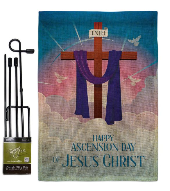 Happy Asgension - Faith Religious Inspirational Vertical Impressions Decorative Flags HG130429 Made In USA - Image 25
