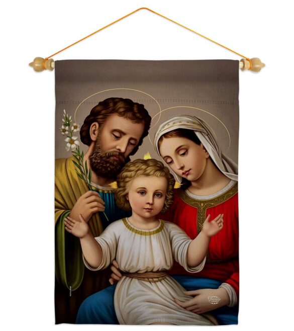 Holy Family - Faith Religious Inspirational Vertical Impressions Decorative Flags HG190085 Made In USA - Image 19