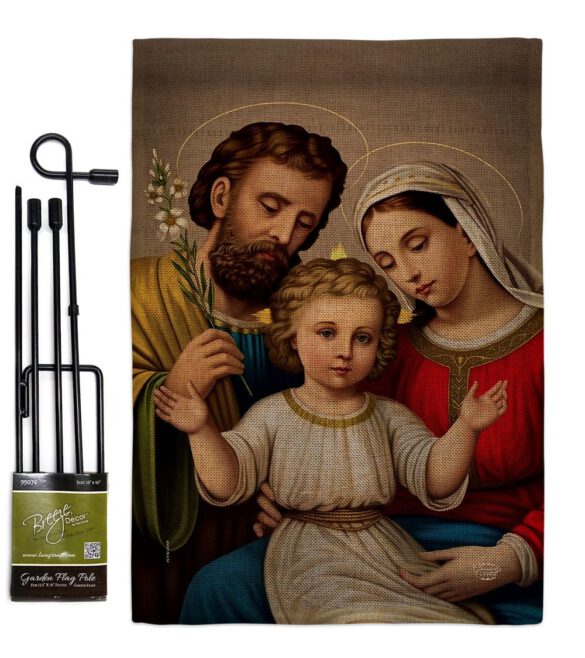 Holy Family - Faith Religious Inspirational Vertical Impressions Decorative Flags HG190085 Made In USA - Image 25