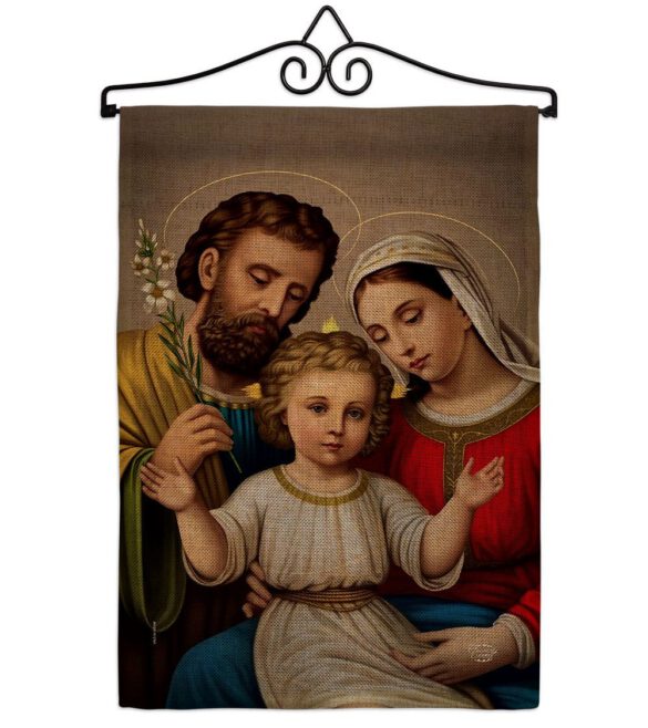 Holy Family - Faith Religious Inspirational Vertical Impressions Decorative Flags HG190085 Made In USA - Image 37