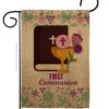 First Communion - Faith & Religious Inspirational Vertical Impressions Decorative Flags HG103062 Made In USA