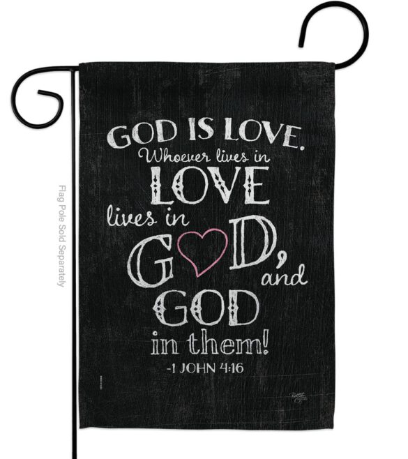 God is Love - Impressions Decorative Garden Flag G153067-BO