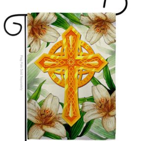 Cross - Faith & Religious Inspirational Vertical Impressions Decorative Flags HG103090 Made In USA