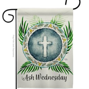 Holy Ash Wednesday - Faith & Religious Inspirational Vertical Impressions Decorative Flags HG103091 Made In USA