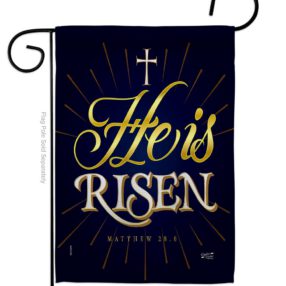 He is Risen - Impressions Decorative Garden Flag G135256-BO