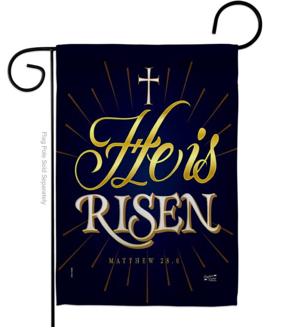 He is Risen - Impressions Decorative Garden Flag G135256-BO