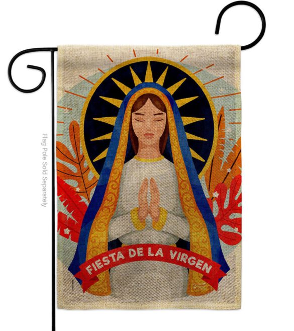 Fiesta De La Virgen - Faith & Religious Inspirational Vertical Impressions Decorative Flags HG137521 Made In USA - Image 11
