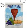 Holy Week - Faith & Religious Inspirational Vertical Impressions Decorative Flags HG192363 Made In USA