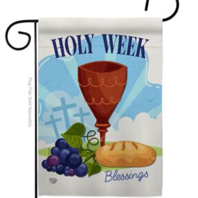 Holy Week - Faith & Religious Inspirational Vertical Impressions Decorative Flags HG192363 Made In USA